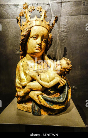 Madonna intorno al 1460, Galleria Nazionale di Arte Medievale, Sant Agnese Convento, Praga, Repubblica Ceca Foto Stock