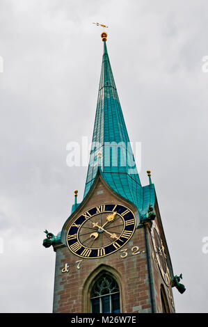 La Chiesa Fraumünster, Donna Minster, Zurigo, Svizzera, Repubblica federale, Europa occidentale Foto Stock