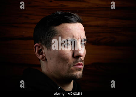 Anthony crolla in posa per una fotografia a seguito della Ultimate Boxxer lancio del marchio a me Hotel London, London. Stampa foto di associazione. Picture Data: lunedì 5 febbraio 2018. Vedere PA storia boxing di Londra. Foto di credito dovrebbe leggere: John Walton/filo PA. Foto Stock