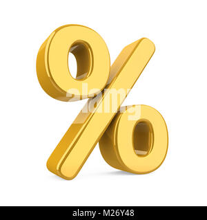 Il simbolo percentuale isolato Foto Stock