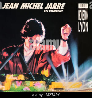 Jean Michel Jarre - copertina originale in vinile - Huston Lyon - 1987 Foto Stock