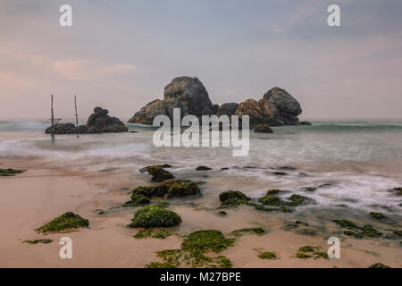 Koggala Beach, Galle, Sri Lanka, Asia Foto Stock