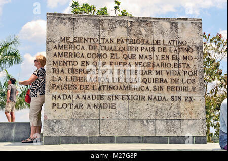 SANTA CLARA, CUBA, 8 maggio 2009. Che Guevara è un monumento e Mausoleo di Santa Clara, Cuba, il 8 maggio 2009. Foto Stock