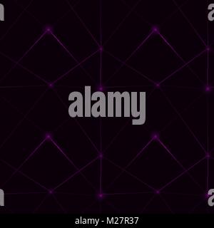 Il futuristico vettore sfondo geometrico. Modello senza cuciture con blazing punti e linee Illustrazione Vettoriale