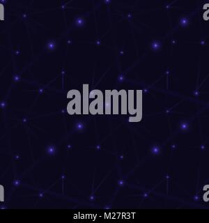 Punti e linee pattern senza giunture. Vettore geometrico astratto illustrazione dello sfondo Illustrazione Vettoriale