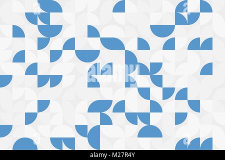 Geometrica astratta illustrazione vettoriale. Bianco blu grigio Sfondo mosaico Illustrazione Vettoriale