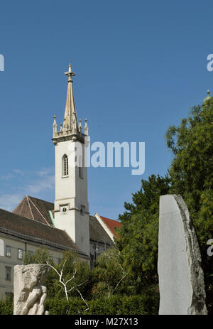 Chiesa degli Agostiniani, campanile di Sant Agostino, chiesa Sankt Augustin, Vienna, Austria Foto Stock