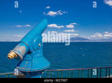 Sorrento, campania, Italia 12 marzo 2017 telescopio Sorrentino da cui ammirare la Costiera Amalfitana Foto Stock