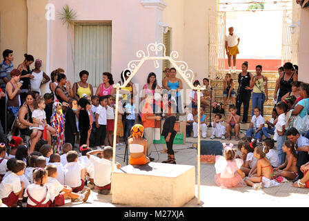 TRINIDAD, CUBA, Ottobre 27, 2009. Una scuola elementare prestazioni in Trinidad, Cuba, nel mese di ottobre 27th, 2009. Foto Stock