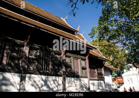 Wat Prasart Chiangmai Thailandia,vecchio tempio a Chiangmai Thailandia Foto Stock