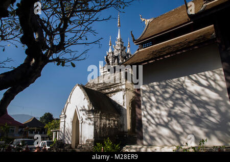 Wat Prasart Chiangmai Thailandia,vecchio tempio a Chiangmai Thailandia Foto Stock