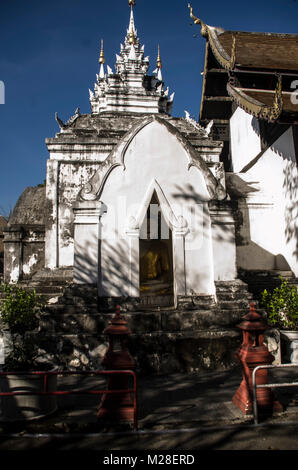 Wat Prasart Chiangmai Thailandia,vecchio tempio a Chiangmai Thailandia Foto Stock