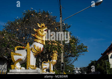 Wat Prasart Chiangmai Thailandia,vecchio tempio a Chiangmai Thailandia Foto Stock