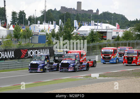 Renntrucks beim Truck-Grand-Prix auf dem Nürburgring am 13.07.2008 Foto Stock
