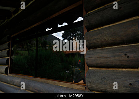 4 gennaio 2016 - EscagÅ'Ey, Merida, Venezuela - 25 gennaio 2016. Cabine Micata, nella città di Escaguey, in Merida, Venezuela. Foto: Juan Carlos Hernandez Credito: Juan Carlos Hernandez/ZUMA filo/Alamy Live News Foto Stock