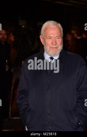 Londra, Regno Unito. Il 6 febbraio, 2018. Il Sir Robin Knox-Johnston frequentando la Premiere mondiale della misericordia presso il Curzon Mayfair London martedì 6 febbraio 2018 Credit: Peter Phillips/Alamy Live News Foto Stock