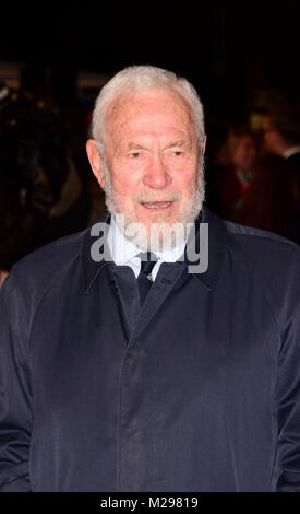 Londra, Regno Unito. Il 6 febbraio, 2018. Il Sir Robin Knox-Johnston frequentando la Premiere mondiale della misericordia presso il Curzon Mayfair London martedì 6 febbraio 2018 Credit: Peter Phillips/Alamy Live News Foto Stock