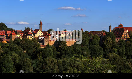 A Rothenburg ob van-der-Tauber - Germania Foto Stock