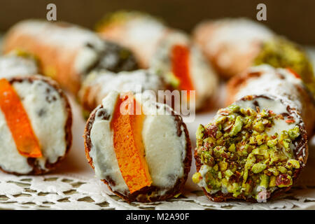 Cannoli Siciliani Foto Stock