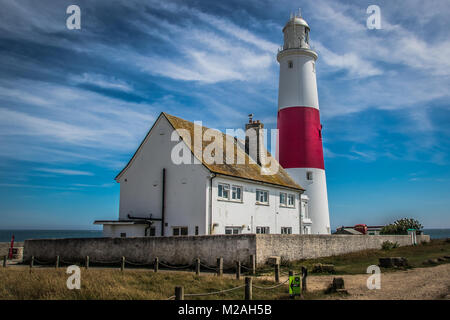 Portland Bill Lighthose in estate Foto Stock