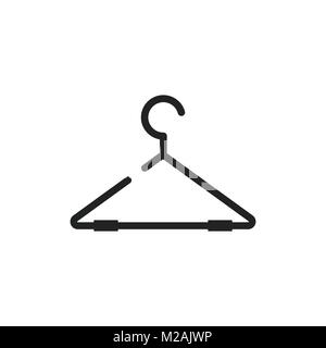 Appendiabiti icona vettore. Guardaroba hander illustrazione piana. Illustrazione Vettoriale
