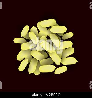 Set di maturo pelato frittura di semi di girasole Illustrazione Vettoriale
