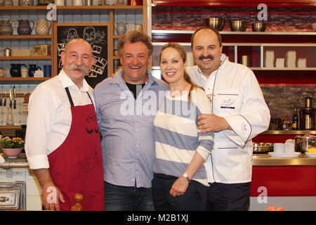 Horst Lichter, Marco Rima, Ann-Kathrin Kramer, Johann Lafer, Lafer, Lichter, Lecker-Aufzeichnung, Ausstrahlung voraussichtlich am 26.09., Amburgo, 12.07.2015 Foto Stock