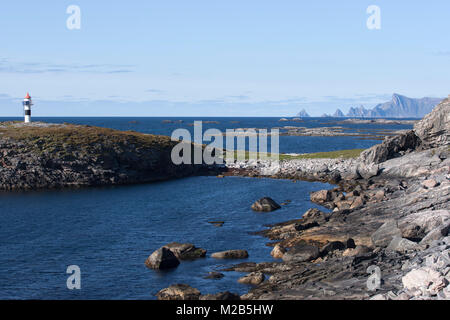 Costa di Vesterålen arcipelago, Nordland county, Norvegia Foto Stock