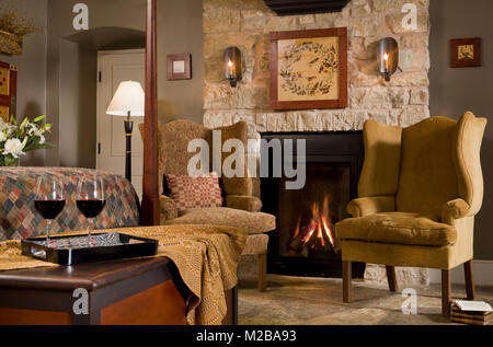 Hermannhoff Inn e cantina,Hermann,Missouri Foto Stock