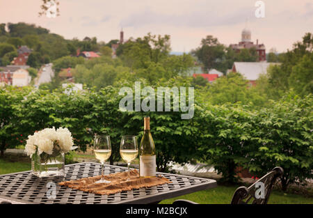 Hermannhoff Inn e cantina,Hermann,Missouri Foto Stock