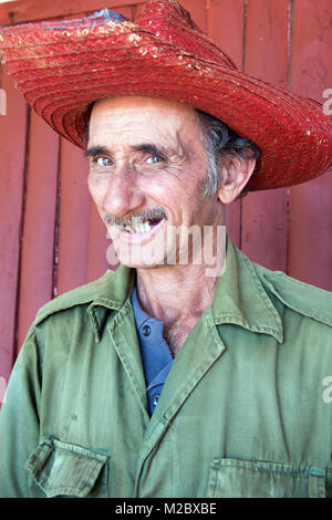 L'agricoltore cubano, Vinales Foto Stock