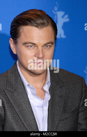 US-Schauspieler Leonardo DiCaprio beim Fotocall zum Film shutter Island' im Rahmen der 60. Berlinale in Berlin am 13.02.2010 / Foto: Clemens Niehaus Foto Stock