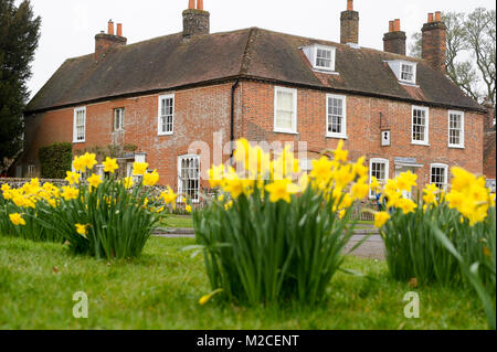 Jane Austen's House Museum di Chawton Cottage in Chawton, Hampshire, Inghilterra, Regno Unito. 3 aprile 2015 © Wojciech Strozyk / Alamy Stock Photo Foto Stock