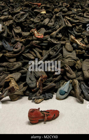 Auschwitz, Piccola Polonia / Polonia - Feb 04 2018: Auschwitz Birkenau, campo di lavoro e sterminio nazista. Foto Stock