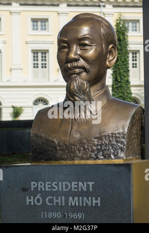 Singapore, Ho Chi Minh busto, presidente vietnamita Foto Stock