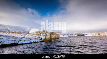 Il Grwyne Fawr serbatoio in Montagna Nera, Brecon Beacons , Galles Foto Stock