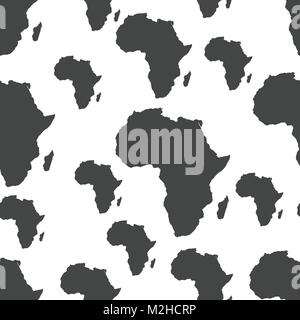 Africa seamless pattern icona sfondo. Appartamento illustrazione vettoriale. Africa segno modello di simbolo. Illustrazione Vettoriale