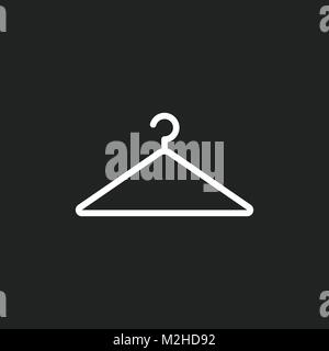 Appendiabiti icona vettore. Guardaroba hander illustrazione piana. Illustrazione Vettoriale