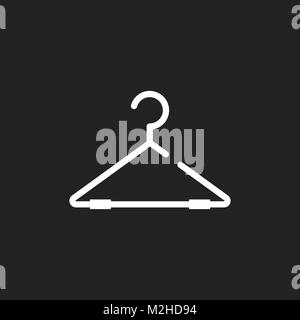 Appendiabiti icona vettore. Guardaroba hander illustrazione piana. Illustrazione Vettoriale