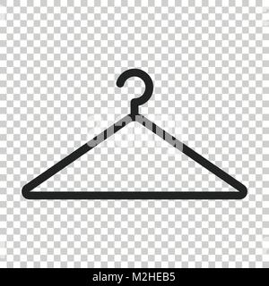 Appendiabiti icona vettore. Guardaroba hander illustrazione piana. Illustrazione Vettoriale