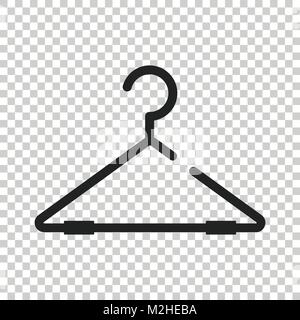 Appendiabiti icona vettore. Guardaroba hander illustrazione piana. Illustrazione Vettoriale