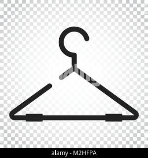 Appendiabiti icona vettore. Guardaroba hander illustrazione piana. Semplice concetto di business pittogramma su sfondo isolato. Illustrazione Vettoriale