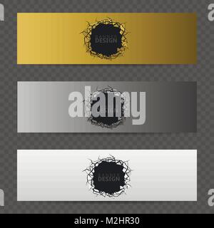 Banner set design Illustrazione Vettoriale