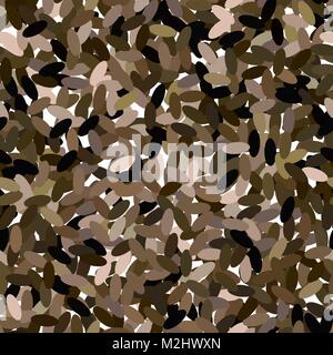 Brown Chia semi Pattern senza giunture Illustrazione Vettoriale