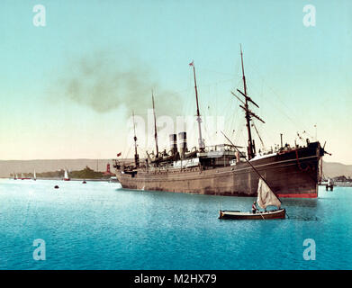 Canale di Suez, Port Tewfik, 1905 Foto Stock