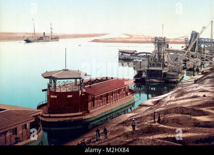 Canale di Suez, porta detto, 1905 Foto Stock