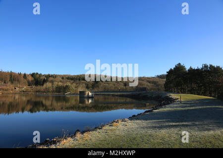 Vista del serbatoio Trimpley vicino a Bewdley, Worcestershire, Regno Unito. Foto Stock