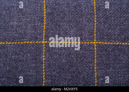 Sciarpa, plaid, tessuto grigio in gabbia Foto Stock