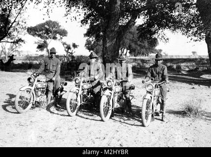 Pancho Villa Expedition, motociclo Squad, 1916 Foto Stock