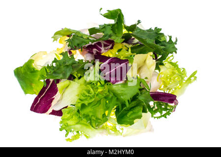 Insalata dietetica isolati su sfondo bianco Foto Stock